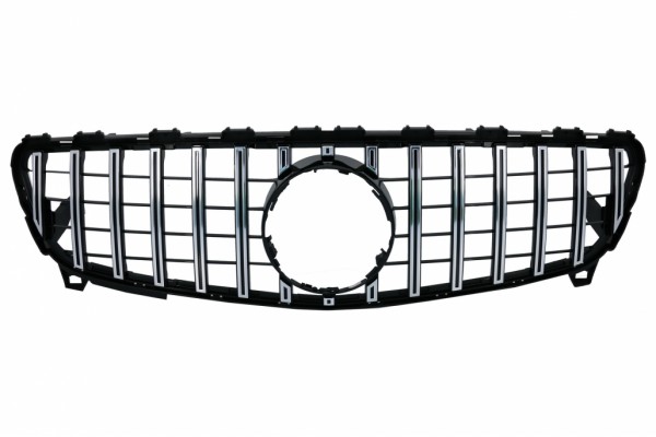 Κεντρική Μάσκα Κατάλληλη Για Mercedes A-Class W176 Facelift (09.2015-2018) A45 GT-R Panamericana Design Black Chrome