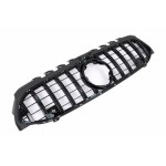 Κεντρική Μάσκα Κατάλληλη Για Mercedes A-Class W177 Hatchback V177 Sedan (04.2018-2022) GT-R Panamericana Design All Black