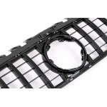 Κεντρική Μάσκα Κατάλληλη Για Mercedes A-Class W177 Hatchback V177 Sedan (04.2018-2022) GT-R Panamericana Design All Black