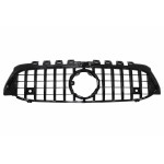 Κεντρική Μάσκα Κατάλληλη Για Mercedes A-Class W177 Hatchback V177 Sedan (04.2018-2022) GT-R Panamericana Design Μαύρο