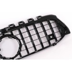 Κεντρική Μάσκα Κατάλληλη Για Mercedes A-Class W177 Hatchback V177 Sedan (04.2018-2022) GT-R Panamericana Design Μαύρο