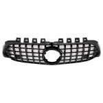 Κεντρική Μάσκα Κατάλληλη Για Mercedes A-Class W177 Hatchback V177 Sedan (04.2018-2022) GT-R Panamericana Design Μαύρο