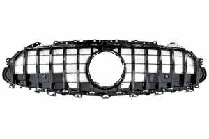 Κεντρική Μάσκα Κατάλληλη Για Mercedes CLS-Class C257 (2018-up) Gtr Design Piano Black