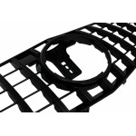 Κεντρική Μάσκα Κατάλληλη Για Mercedes E-Class W212 S212 (2009-2013) GT-R Panamericana Design Μαύρο
