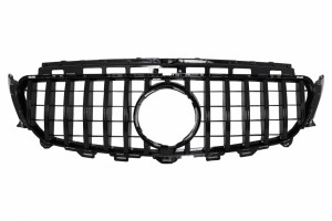 Κεντρική Μάσκα Κατάλληλη Για Mercedes E-Class W213 S213 C238 A238 (2016-2019) GT-R Panamericana Design Μαύρο