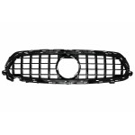 Κεντρική Μάσκα Κατάλληλη Για Mercedes E-Class Facelift W213 S213 C238 A238 Sport Line (2020-Up) GT-R Panamericana Design Μαύρο