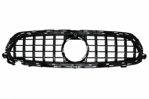 Κεντρική Μάσκα Κατάλληλη Για Mercedes E-Class Facelift W213 S213 C238 A238 Sport Line (2020-Up) GT-R Panamericana Design Μαύρο