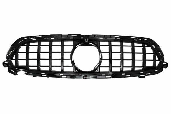 Κεντρική Μάσκα Κατάλληλη Για Mercedes E-Class Facelift W213 S213 C238 A238 Sport Line (2020-Up) GT-R Panamericana Design Μαύρο