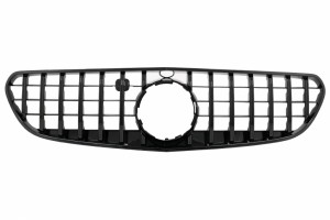 Κεντρική Μάσκα Κατάλληλη Για Mercedes S-Class C217 Coupe Facelift (2018-up), A217 Cabrio Facelift (2018-up) GT-R Panamericana Design Black