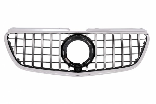 Κεντρική Μάσκα Κατάλληλη Για Mercedes Vito (W447) (2020-up) Gtr Panamericana Design Black Chrome Κεντρική Μάσκα Κατάλληλη Για Mercedes Vito (W447) (2020-up) Gtr Panamericana Design Black Chrome