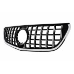Κεντρική Μάσκα Κατάλληλη Για Mercedes Vito W447 (2020-up) Gtr Panamericana Design Μαύρο Χρώμιο