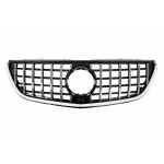 Κεντρική Μάσκα Κατάλληλη Για Mercedes Vito W447 (2020-up) Gtr Panamericana Design Μαύρο Χρώμιο