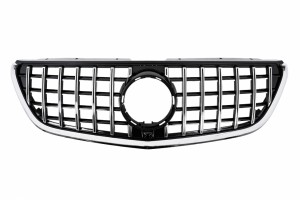 Κεντρική Μάσκα Κατάλληλη Για Mercedes Vito W447 (2020-up) Gtr Panamericana Design Μαύρο Χρώμιο