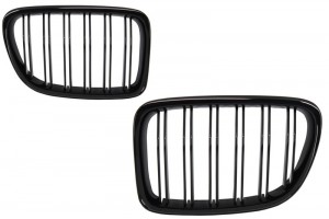 Κεντρικές Γρίλιες Για Bmw X1 E84 (2009-2014) Σε Μαύρο Χρώμα Με Διπλή Ρίγα