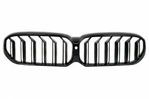 Κεντρική Μάσκα Νεφρών Κατάλληλη Για Bmw Σειρά 5 G30 G31 Lci (07.2020-2023) Διπλή Ρίγα Σχεδίασης Πιάνου Μαύρο