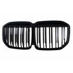 Κεντρική Μάσκα Νεφρών Κατάλληλη Για Bmw X7 G07 (2018-2022) Διπλή Ρίγα Σε Μαύρο Χρώμα Πιάνου