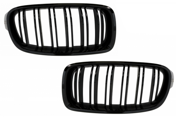 Κεντρικές Γρίλιες Νεφρών Κατάλληλες Για Bmw Σειρά 3 F30 F31 (2011-2019) Διπλή Ρίγα M Design Piano Black Κεντρικές Γρίλιες Νεφρών Κατάλληλες Για Bmw Σειρά 3 F30 F31 (2011-2019) Διπλή Ρίγα M Design Piano Black