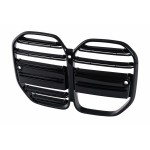 Κεντρικές Γρίλιες Νεφρών Κατάλληλες Για Bmw Σειρά 4 G22 Coupe G23 Cabrio (2020-Επειτα) Μαύρες