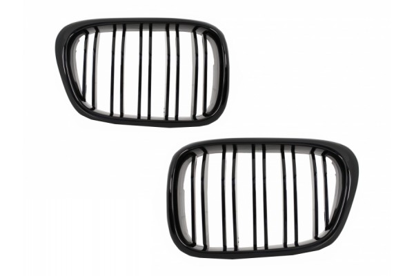Κεντρικές Γρίλιες Νεφρών Κατάλληλες Για Bmw Σειρά 5 E39 (1997-2003) Διπλή Ρίγα M Design Piano Black Κεντρικές Γρίλιες Νεφρών Κατάλληλες Για Bmw Σειρά 5 E39 (1997-2003) Διπλή Ρίγα M Design Piano Black