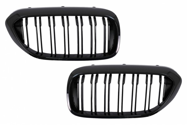 Κεντρικές Γρίλιες Νεφρών Κατάλληλες Για Bmw Σειρά 5 G30 G31 Sedan Touring (2017-2019) Διπλή Ρίγα M Design Piano Black Κεντρικές Γρίλιες Νεφρών Κατάλληλες Για Bmw Σειρά 5 G30 G31 Sedan Touring (2017-2019) Διπλή Ρίγα M Design Piano Black