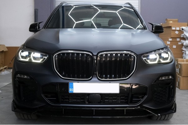 Κεντρικές Γρίλιες Νεφρών Κατάλληλες Για Bmw X5 G05 (2018-και μετά) Διπλή Ρίγα M Design Piano Black