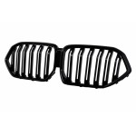 Κεντρικές Γρίλιες Νεφρών Κατάλληλες Για Bmw X6 G06 (2019-2022) Διπλή Ρίγα Πιάνου Μαύρο