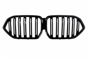 Κεντρικές Γρίλιες Νεφρών Κατάλληλες Για Bmw X6 G06 (2019-2022) Διπλή Ρίγα Πιάνου Μαύρο
