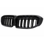 Κεντρικές Γρίλιες Νεφρών Με Led Κατάλληλες Για Bmw Σειρά 3 G20 Sedan G21 Touring (2019-2022) Piano Black