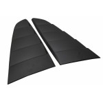 Κλασικές Περσίδες Πλευρικού Παραθύρου Quarter Κατάλληλες Για Ford Mustang Mk6 Vi Έκτη Γενιά (2015-2019) Ματ Μαύρο Σχεδιασμός Pft