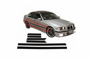 Λωρίδες Προστατευτικών Θυρών Κατάλληλες Για Bmw E36 Σειρά 3 Limousine Touring (1991-1998) Sport M3 Design