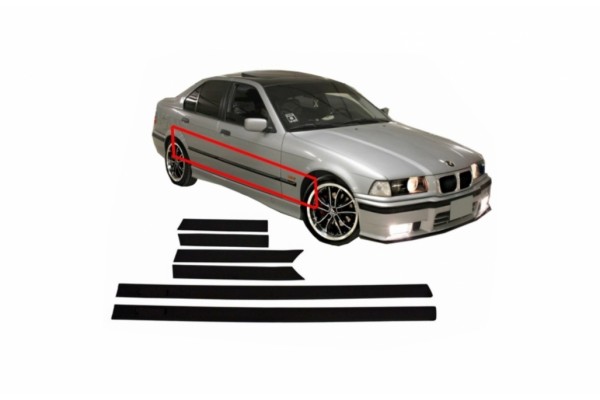 Λωρίδες Προστατευτικών Θυρών Κατάλληλες Για Bmw E36 Σειρά 3 Limousine Touring (1991-1998) Sport M3 Design Λωρίδες Προστατευτικών Θυρών Κατάλληλες Για Bmw E36 Σειρά 3 Limousine Touring (1991-1998) Sport M3 Design