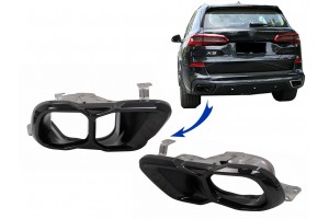 Μπούκες Σιγαστήρα Εξάτμισης Κατάλληλες Για Bmw X5 G05 X6 G06 X7 G07 M-Package (2018-και μετά) M Sport Design