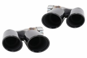 Μπούκες Σιγαστήρα Εξάτμισης Κατάλληλες Για Bmw X5 G05 X6 G06 X7 G07 40i M-Package (2018-και μετά) Μαύρο