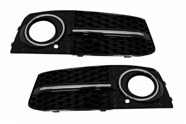 Καλύμματα Φώτων Ομίχλης Για Πλευρικές Γρίλιες Κατάλληλα Για Audi A4 B8 8K (2007-2011) RS4 Black Edition Καλύμματα Φώτων Ομίχλης Για Πλευρικές Γρίλιες Κατάλληλα Για Audi A4 B8 8K (2007-2011) RS4 Black Edition