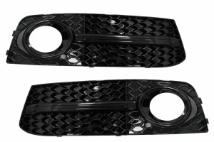 Καλύμματα Φώτων ομίχλης, Πλαϊνές γρίλιες, Κατάλληλα Για Audi A4 B8 8K (2007-2011) S4 Design Black Edition