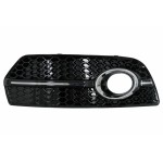 Καλύμματα Φώτων Ομίχλης Για Πλευρικές Γρίλιες Κατάλληλα Για Audi Q5 Suv 8R (2008-2011) Rs Design Piano Black Chrome