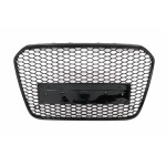 Μπροστινή Μάσκα Χωρίς Σήματα Κατάλληλη Για Audi A6 C7 4G (2011-10.2014) Σε Γυαλιστερό Μαύρο Χρώμα