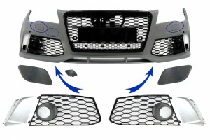 Ανταλλακτικά Μπροστινού Προφυλακτήρα Κατάλληλα Για Audi A7 4G (2010-2018) RS7 Design