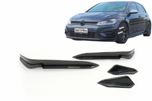Πτερύγια Εμπρός Προφυλακτήρα Κατάλληλα Για Vw Golf 7.5 5G R Hatchback (2017-2020) Carbon Look