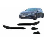 Πτερύγια Εμπρός Προφυλακτήρα Κατάλληλα Για Vw Golf 7.5 5G R Hatchback (2017-2020) Piano Black