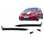 Πτερύγια Εμπρός Προφυλακτήρα Κατάλληλα Για Vw Golf 7.5 Gti 5G Hatchback (2017-2020) Piano Black