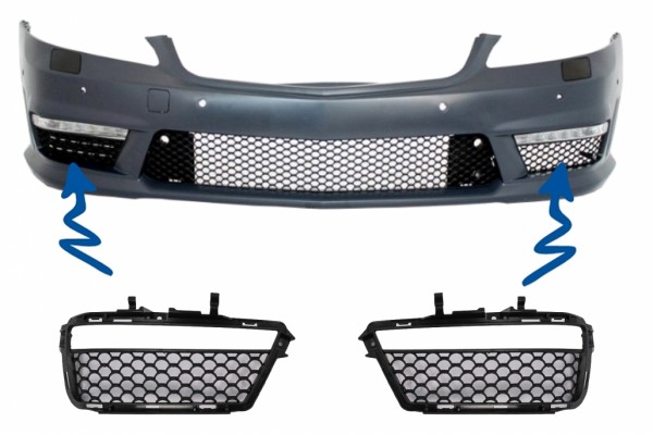 Μάσκες Ομίχλης Εμπρός Προφυλακτήρα Πλαϊνές Drl Κατάλληλες Για Mercedes S-Class W221 (2005-2012) S63 S65 Design