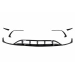 Διαχωριστικά Εμπρός Προφυλακτήρα Aero Κατάλληλα Για Mercedes A-Class W176 Facelift Sport Line (2015-2018) Piano Black