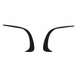 Διαχωριστικά Μπροστινού Προφυλακτήρα Aero Κατάλληλα Για Mercedes C Class W206 Sport Line (2021-up) Piano Black