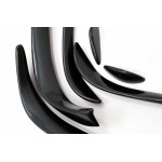 Διαχωριστικά Μπροστινού προφυλακτήρα, Πτερύγια Aero Κατάλληλα Για Mercedes C-Class W205 S205 C205 A205 (2015-2018) C43 Design Piano Black