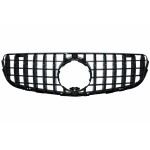 Κεντρική Μάσκα Εμπρός Κατάλληλη Για Mercedes Glc X253 C253 (2015-2018) Gt R Panamericana Design All Black