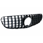 Κεντρική Μάσκα Εμπρός Κατάλληλη Για Mercedes Glc X253 C253 (2015-2018) Gt R Panamericana Design All Black