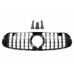 Κεντρική Μάσκα Εμπρός Κατάλληλη Για Mercedes Glc X253 C253 Facelift (2020-2021) Gtr Panamericana Design All Black