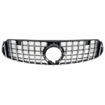 Κεντρική Μάσκα Εμπρός Κατάλληλη Για Mercedes Glc X253 C253 Facelift (2020-2021) Gtr Panamericana Design Black Chrome