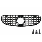 Κεντρική Μάσκα Εμπρός Κατάλληλη Για Mercedes Glc X253 C253 Facelift (2020-2021) Standard&OFF-ROAD Gtr Panamericana Design Χρωμίου